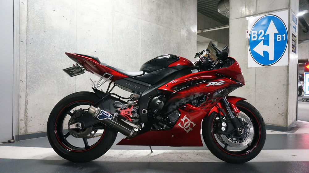 AKIRAさん ヤマハ YZF-R6 | 秋葉原UDX駐車場カーウォッシュサービス